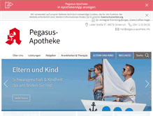 Tablet Screenshot of pegasus-apotheke.info